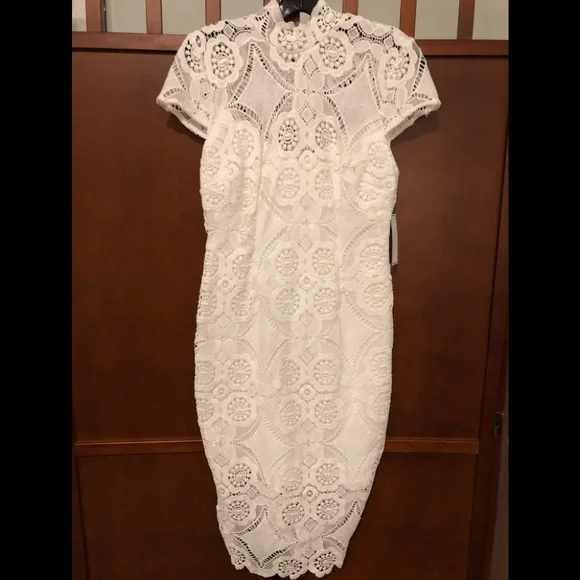 knee length dresses for ladies Ivory Sleeveless Lace Puffy Flowers Homecoming Dress – Ballbella main image 1